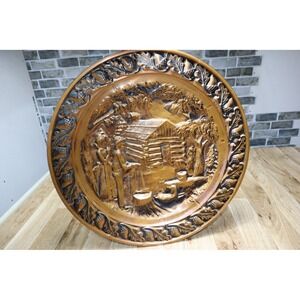 Vintage Edwardian Antique Copper Cover Wall Decor